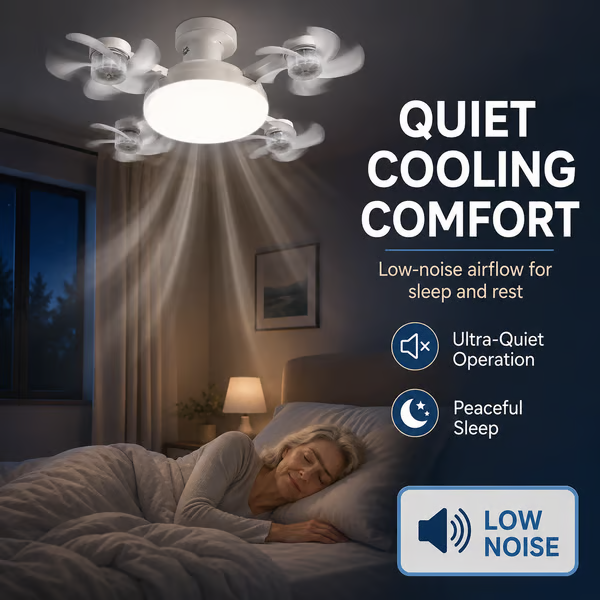 💡🌀 2-in-1 Energy-Saving Fan Light｜Cool Air + Soft Light in One