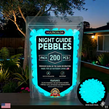 🔥Last Day 49% OFF🔥-🌈Colorful Glow-in-the-Dark Garden Stones