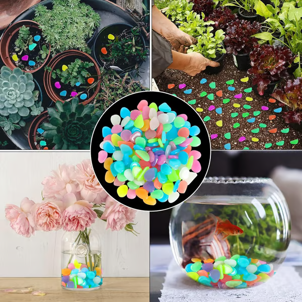 🔥Last Day 49% OFF🔥-🌈Colorful Glow-in-the-Dark Garden Stones
