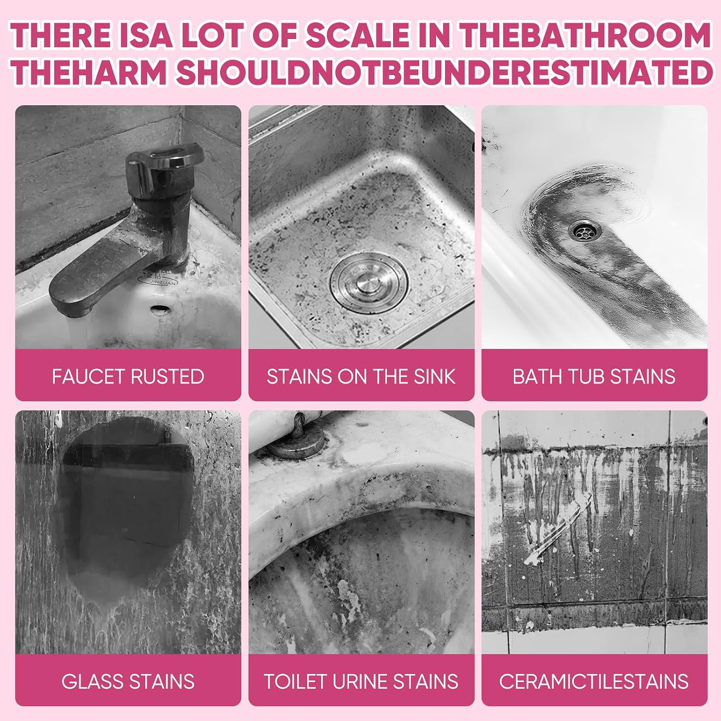 🔥LAST DAY SALE 49% OFF - ✨💧Alcuras Bathroom Descaler Foam Cleaner🛁