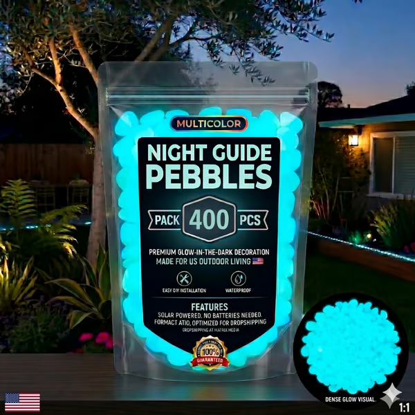 🔥Last Day 49% OFF🔥-🌈Colorful Glow-in-the-Dark Garden Stones