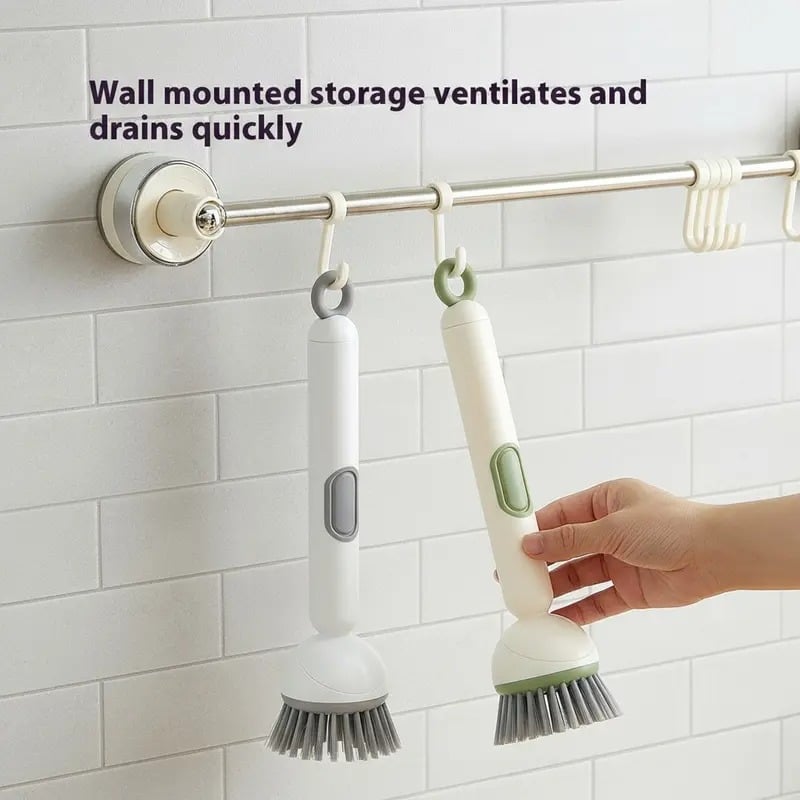 🔥6-in-1 Rotatable Dish Brush with Detergent Dispenser
