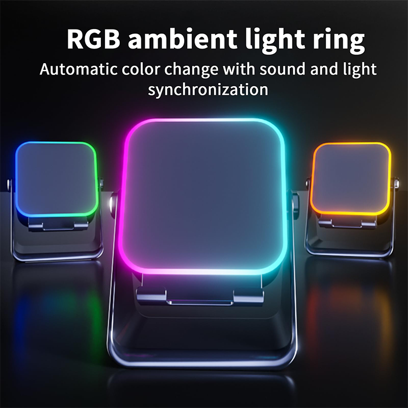 🔥Last Day 49% OFF - 📱5-in-1 Wireless Induction Bluetooth Speaker with Adjustable Phone Stand⚡️